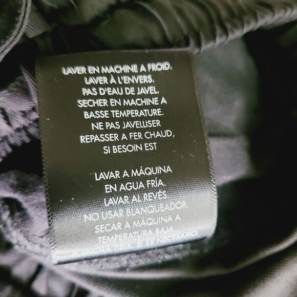 Dear John Cargo Jogger Pant XS Black Chambray Pockets Casual Lightweight Pull-On - Picture 9 of 12